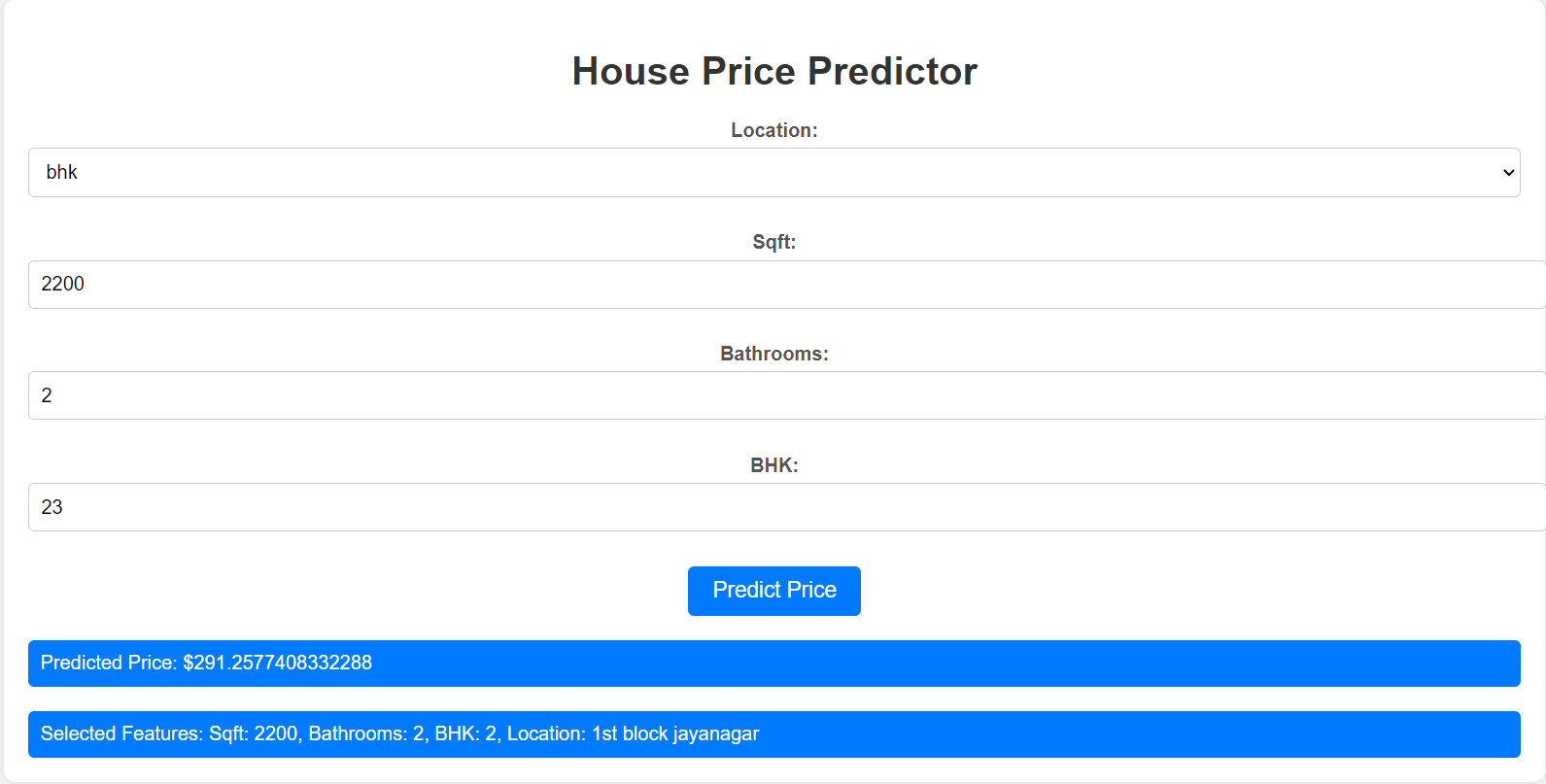 House-Price-Predictor